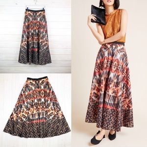 Anthropologie Kaleidoscope Maxi Skirt Abstract New